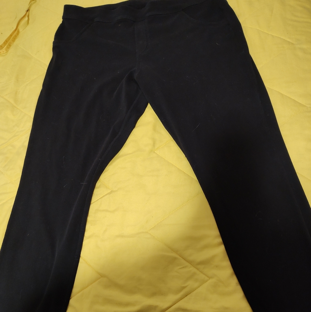 Women's Black Utopia Stretch Denim Leggings Size XXL